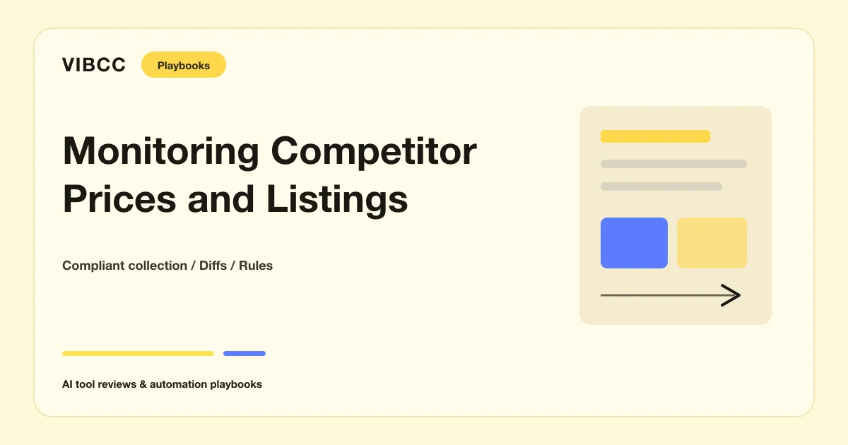 Monitoring Competitor Prices and Listing Changes with AI