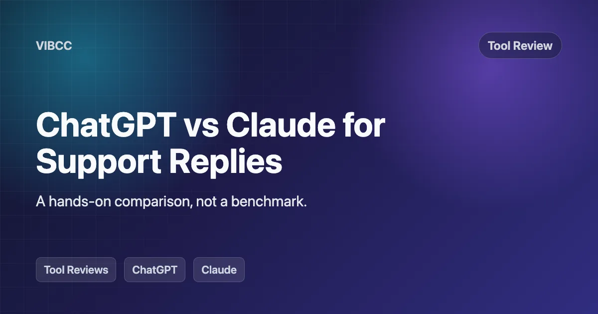 ChatGPT vs Claude for Ecommerce Customer Support Replies