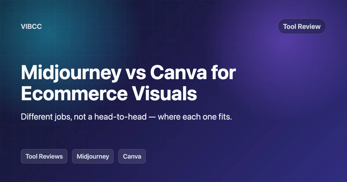 Midjourney vs Canva for Ecommerce Visual Content