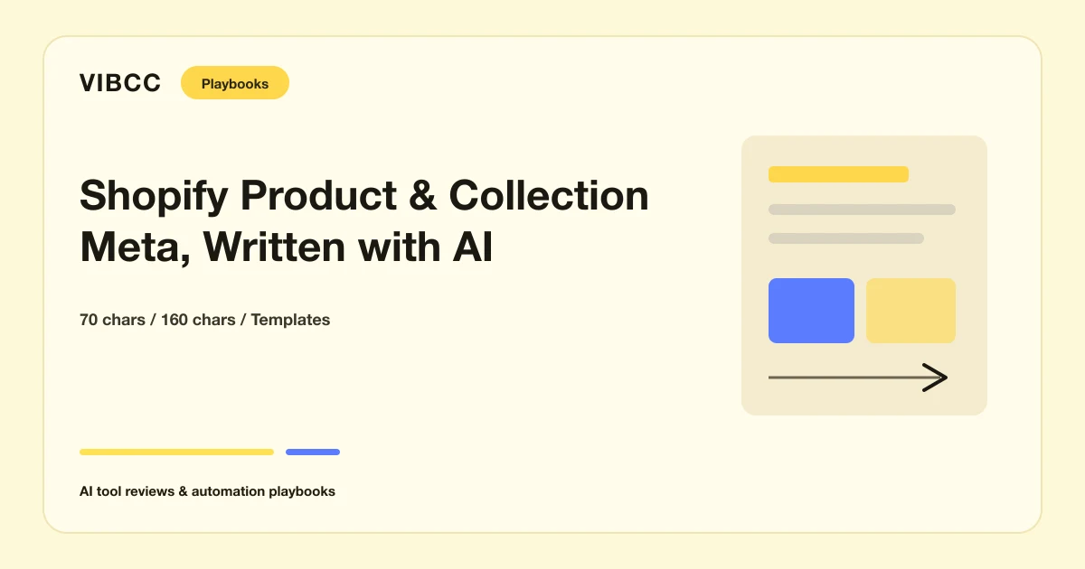 Writing Shopify Product and Collection Meta at Scale with AI