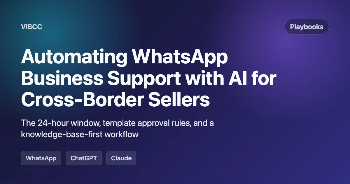 Automating WhatsApp Business Support with AI for Cross-Border Sellers